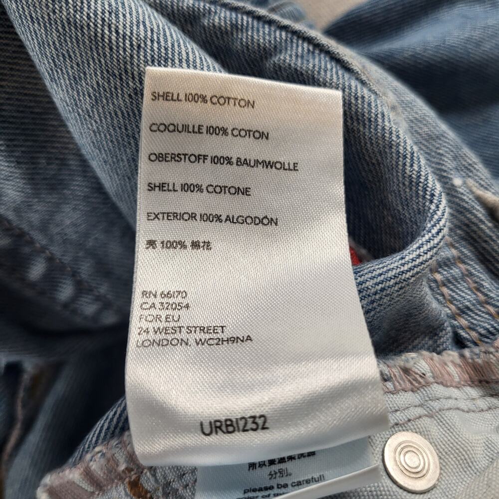 BDG Ripped Distressed Raw Hem Mom Jeans Baggy Stitched Straight Leg High Rise 29 - Picture 10 of 10